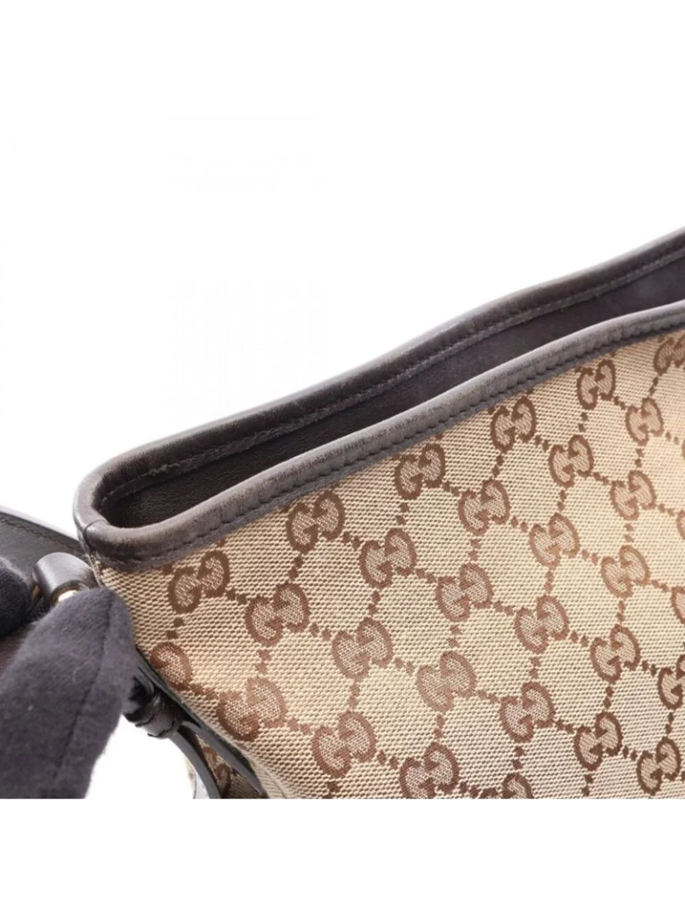 Gucci Shoulder Bag GG Canvas Beige Brown